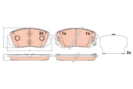 KLOCKI HAM. TRW GDB2308