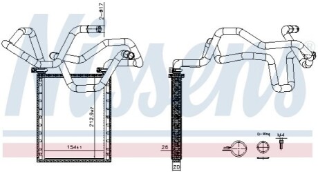 NAGRZEWNICA TOYOTA AVENSIS 03- NISSENS 707305