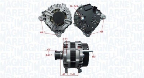 ALTERNATOR MAGNETI MARELLI 063736195010