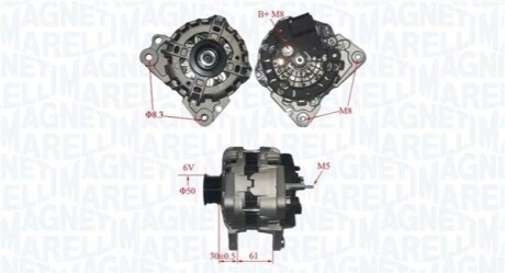 ALTERNATOR MAGNETI MARELLI 063735695010