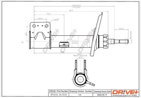 Drive+ Амортизатор (передній) C4PICASSO/GRAND PICASSO-BERLINGO-PARTNER DR!VE+ DP1610.10.0124