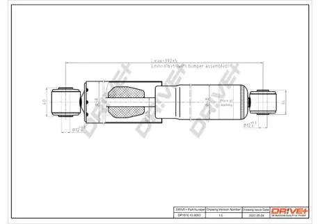 Drive+ Амортизатор (задній) Renault Kangoo 97-07 (Газ) DR!VE+ DP1610.10.0093