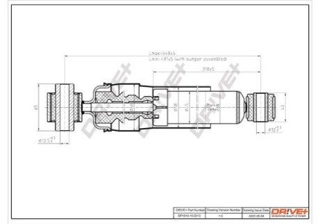 Drive+ Амортизатор (задній) Renault Laguna 07-15 DR!VE+ DP1610.10.0213