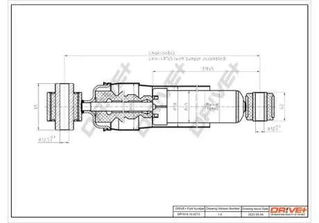 Drive+ Амортизатор (задній) Renault Laguna 07-15 DR!VE+ DP1610.10.0213