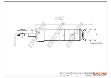 Drive+ Амортизатор (задній) Kia Ceed 07- DR!VE+ DP1610.10.0187