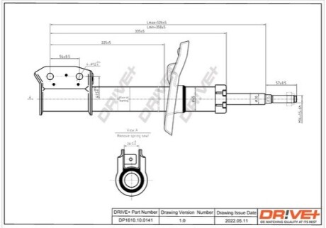 Drive+ Амортизатор (передній) DOKKER DR!VE+ DP1610.10.0141