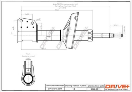 Drive+ Амортизатор (передній) CLIO DR!VE+ DP1610.10.0071