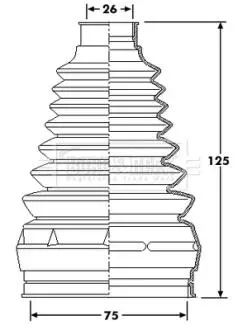 Пильник привiдного валу к-т BORG & BECK BCB6217