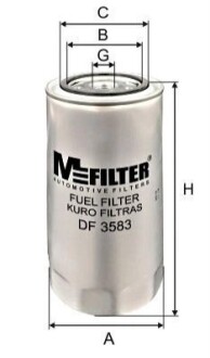 Фільтр паливний M-FILTER DF3583