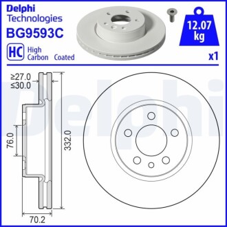 Автозапчасть Delphi BG9593C