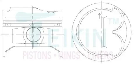 Фото поршни +0.25mm (к-кт на мотор) 4E-FE Toyota Corolla TEIKIN 46346025 Поршни +0.25mm (к-кт на мотор) 4E-FE Toyota Corolla TEIKIN 46346025