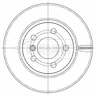 Гальмiвнi диски BORG & BECK BBD5494