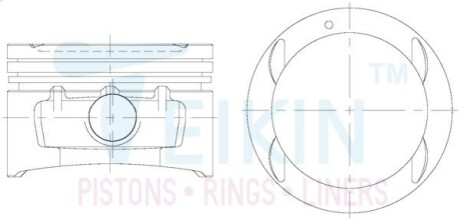 Поршни стандарт (STD) (к-кт на мотор) GM DOHC 1.6L TEIKIN 49102STD