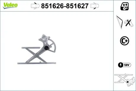 Склопідйомник Valeo 851626