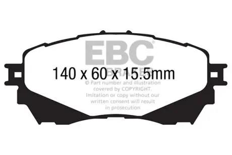 Фото автозапчасть EBC DP42170R Автозапчасть EBC DP42170R