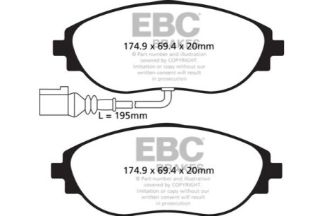 Автозапчасть EBC DP42127R