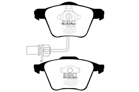 Фото автозапчасть EBC DP41495R Автозапчасть EBC DP41495R