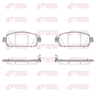Колодки гальмівні дискові (комплект 4 шт) REMSA 1930.04