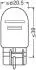 ZAROWKA W21/5W 12V W3X16Q OSRAM 75152BL (фото 3)
