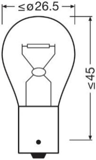 ZAROWKA PY21W 12V BAU15S OSRAM 75072BL