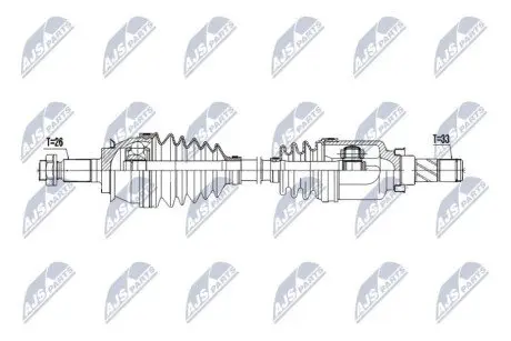 Автозапчасть NTY NPWBM243