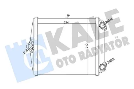 KALE DB Радіатор опалення W126 79- KALE OTO RADYATOR 346645