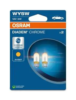 ZAROWKA WY5W 12V W2.1X9.5D DIADEM CHROME OSRAM 2827DC2BL (фото 1)
