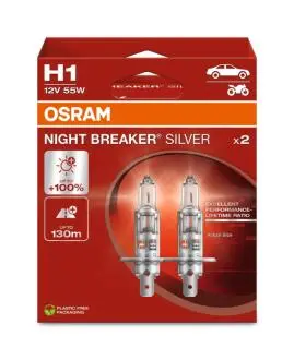 ZAROWKA H1 12V 55W NIGHT BREAKER SILVER OSRAM 64150NBS2HB
