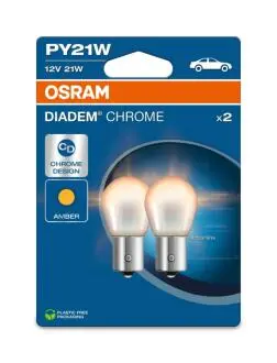 ZAROWKA PY21W 12V BAU15S DIADEM CHROME OSRAM 7507DC2BL