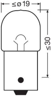 ZAROWKA R5W 12V BA15S ULTRA LIFE OSRAM 5007ULT2BL