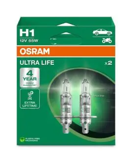 ZAROWKA H1 12V 55W ULTRA LIFE OSRAM 64150ULT2HB (фото 1)
