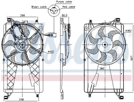 FORD Вентилятор радіатора C-MAX 07-, FOCUS II 04- NISSENS 85772 (фото 1)