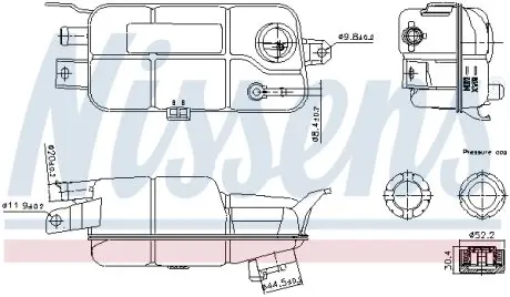 FIAT розширювальний бачок BRAVA 95- NISSENS 996359