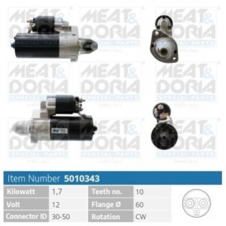 MEATDORIA DB Стартер W203, W204, A209, W211, W212, W463 MEAT&DORIA 5010343