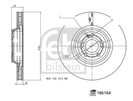 Автозапчасть FEBI BILSTEIN 186164