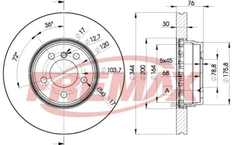 Диск тормозной FREMAX BD-2207