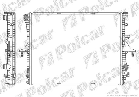 Радіатори охолодження Polcar 9580083X