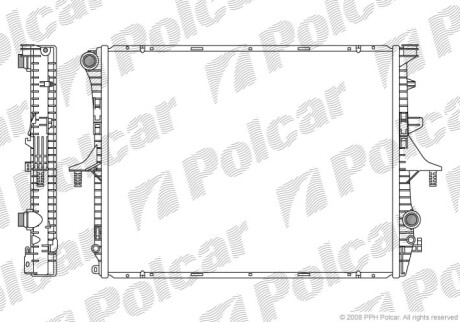 Радіатори охолодження Polcar 9580081X