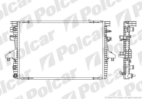 Радіатори охолодження Polcar 9568081X (фото 1)