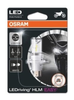 Автолампа LEDriving (H4/H19 19W 12V 6500К P43T) OSRAM 64193DWESY-01B