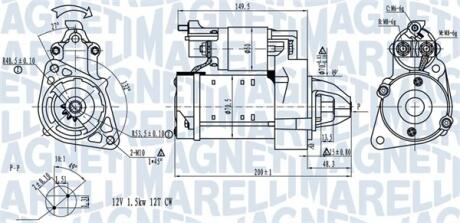 DB Стартер W204, W212, B906 MAGNETI MARELLI 063721527010