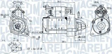 DB Стартер W204, W212, B906 MAGNETI MARELLI 063721527010
