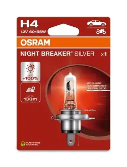 ZAROWKA H4 12V 60/55W NIGHT BREAKER SILV OSRAM 64193NBS1BL (фото 1)