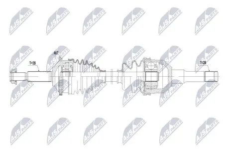 DRIVESHAFT NTY NPW-JG-016
