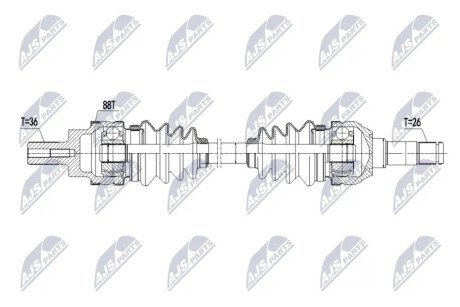 DRIVESHAFT NTY NPW-VV-155