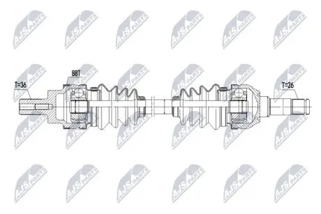 DRIVESHAFT NTY NPW-VV-155