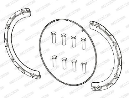 Комплект монтажний FERODO FAC162