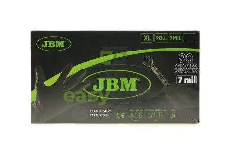 Рукавиці нітрилові (XL) 90шт (0.7mm) (чорні) JBM 54179
