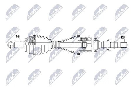 DRIVESHAFT NTY NPW-LR-051