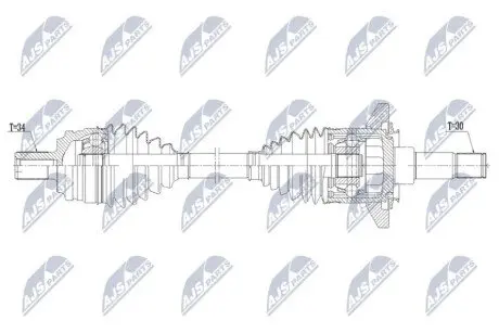 ПІВВІСЬ NTY NPW-ME-224